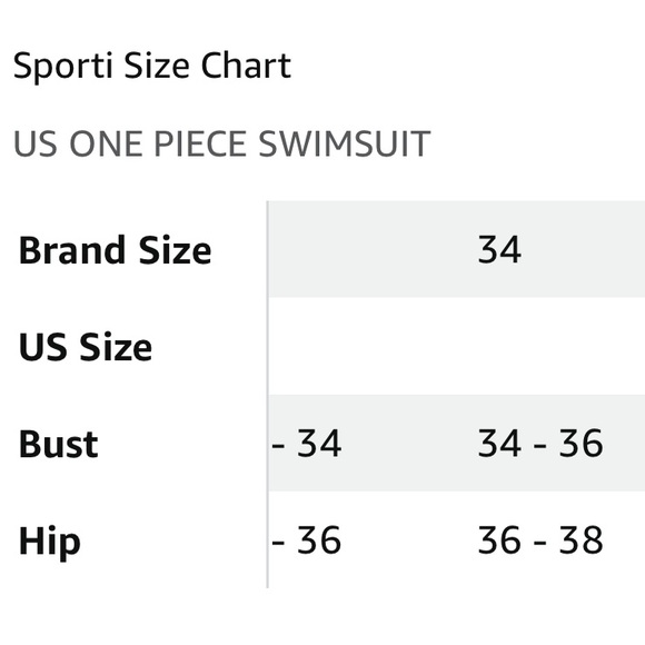 Sporti Thin Strap Athletic One Piece Swimsuit for Lap Swimming. Size S - Picture 10 of 11